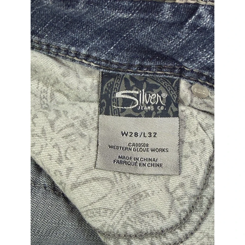 Silver Jeans Womens 28 Blue Medium Wash Denim Suki Low‎ Rise Bootcut Stretch